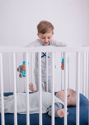 kids cot with sleeping bag