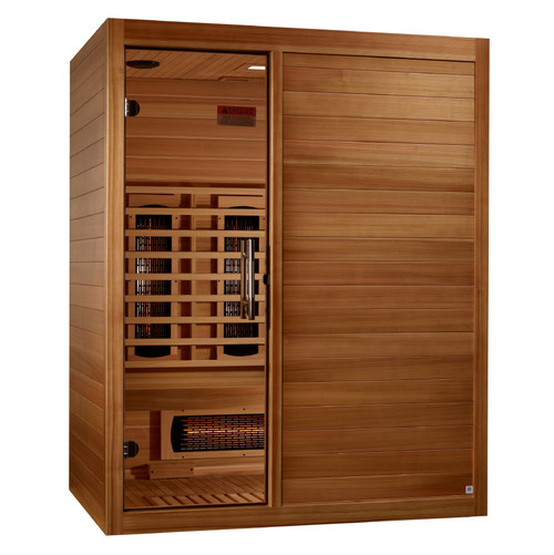 Maxxus "S-Line" 3 Person Full Spectrum IR Sauna (MX-S306-01-FS-PC)