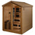 Golden Designs "Kaskinen" 6 Person Barn Hybrid (PureTech™ Full Spectrum IR or Traditional Stove) Outdoor Sauna (GDI-8526-01)