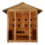 Golden Designs "Gargellen" 5 Person Hybrid (PureTech™ Full Spectrum IR or Traditional Stove) Outdoor Sauna (GDI-8125-01)