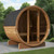 SaunaLife Model E8G Sauna Barrel Glass Front