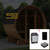 SaunaLife Model E8G Sauna Barrel Glass Front