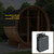 SaunaLife Model E8G Sauna Barrel Glass Front