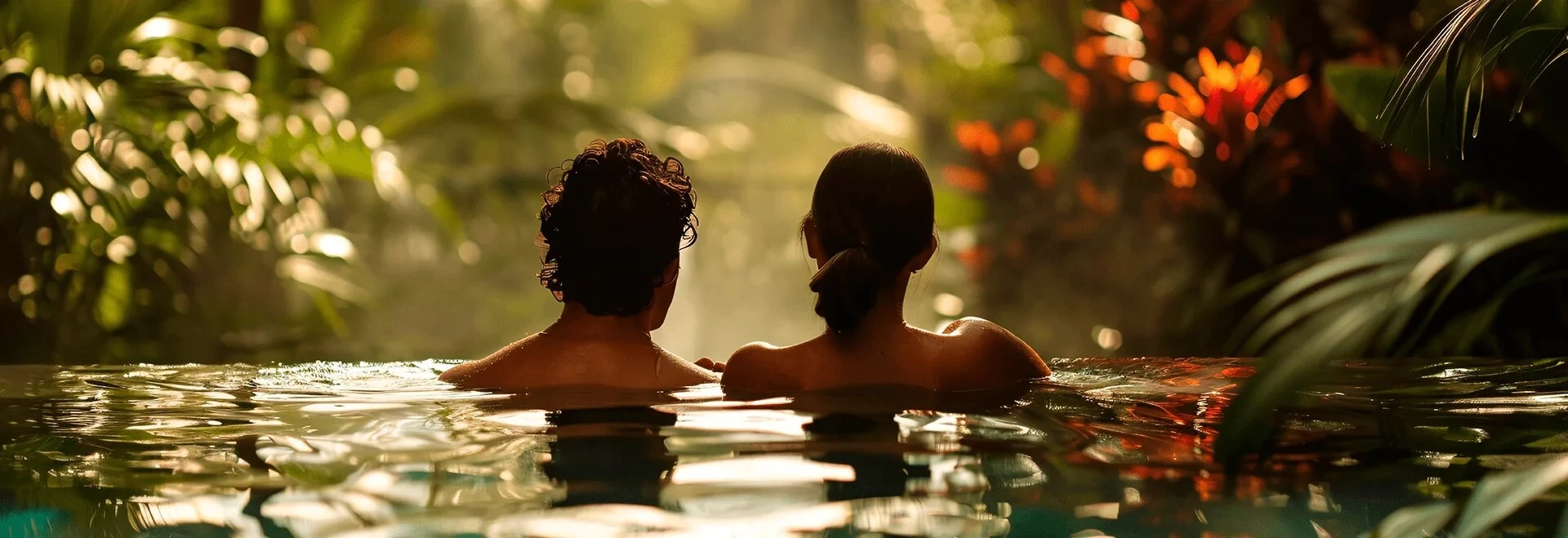 Boutique-style hydrotherapy outdoor space
