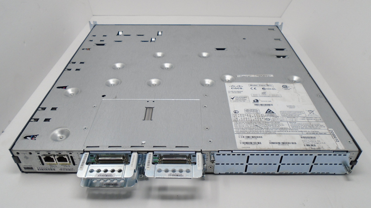 Cisco, Cisco 2800 Series, CISCO 2811, 800-26920-04 D0, 47-21297-01 Rev A0 -  Mountainview-tech.com