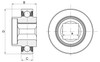 Technische Zeichnung SLE 47-16S 2RS