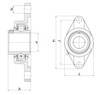 Technische Zeichnung UCFL204 PREMIUM