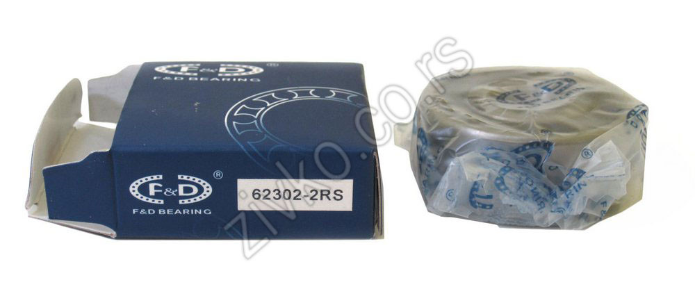 Rillenkugellager 62302 2RS - 3