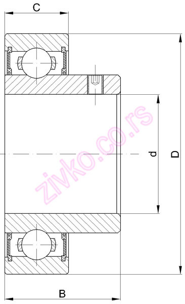 Technische Zeichnung UE 204 2S.SH
