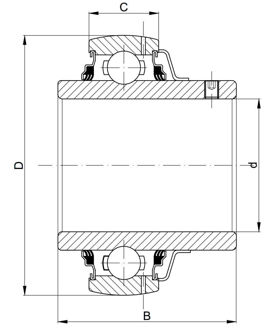 Technische Zeichnung LE 206 TDT