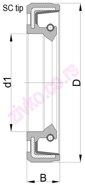 Technische Zeichnung 14x24x7