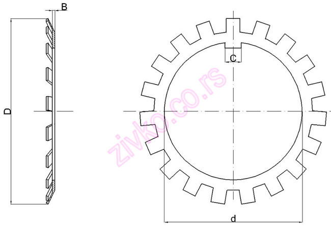 Technische Zeichnung MB 5