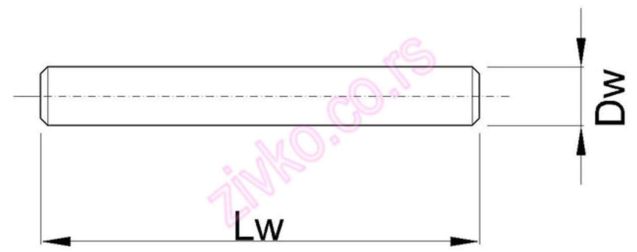 Technische Zeichnung 4 x 10 mm