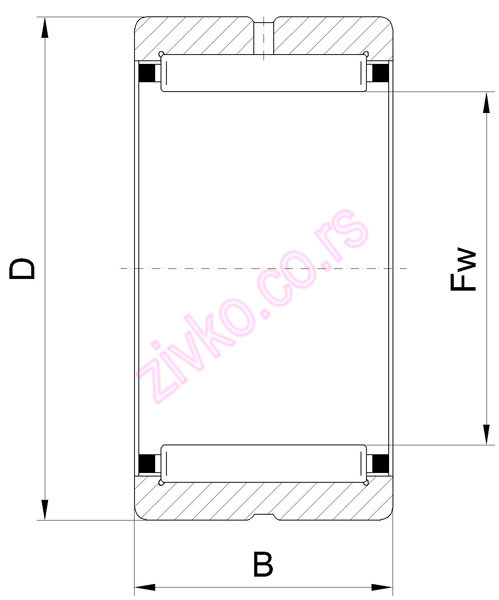 Technische Zeichnung RNA 354520