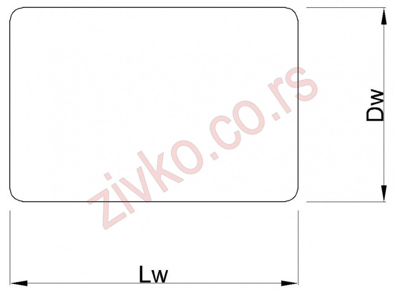 Technische Zeichnung 2 x 4.5 mm