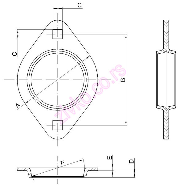 Technische Zeichnung P208