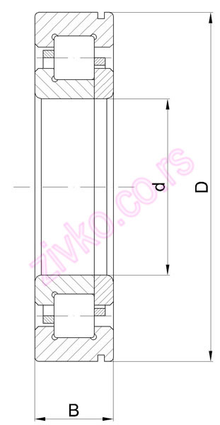 Technische Zeichnung NUP 309 N