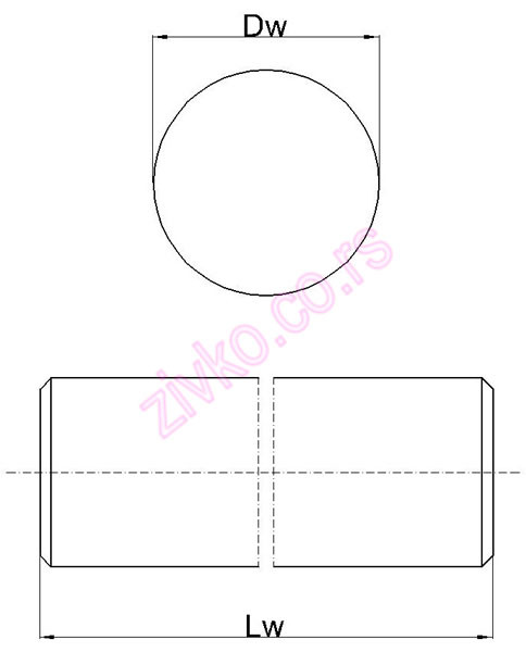 Technische Zeichnung WHS 30 G6 2000 mm