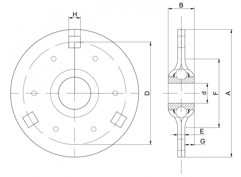 Technische Zeichnung AG1102-B