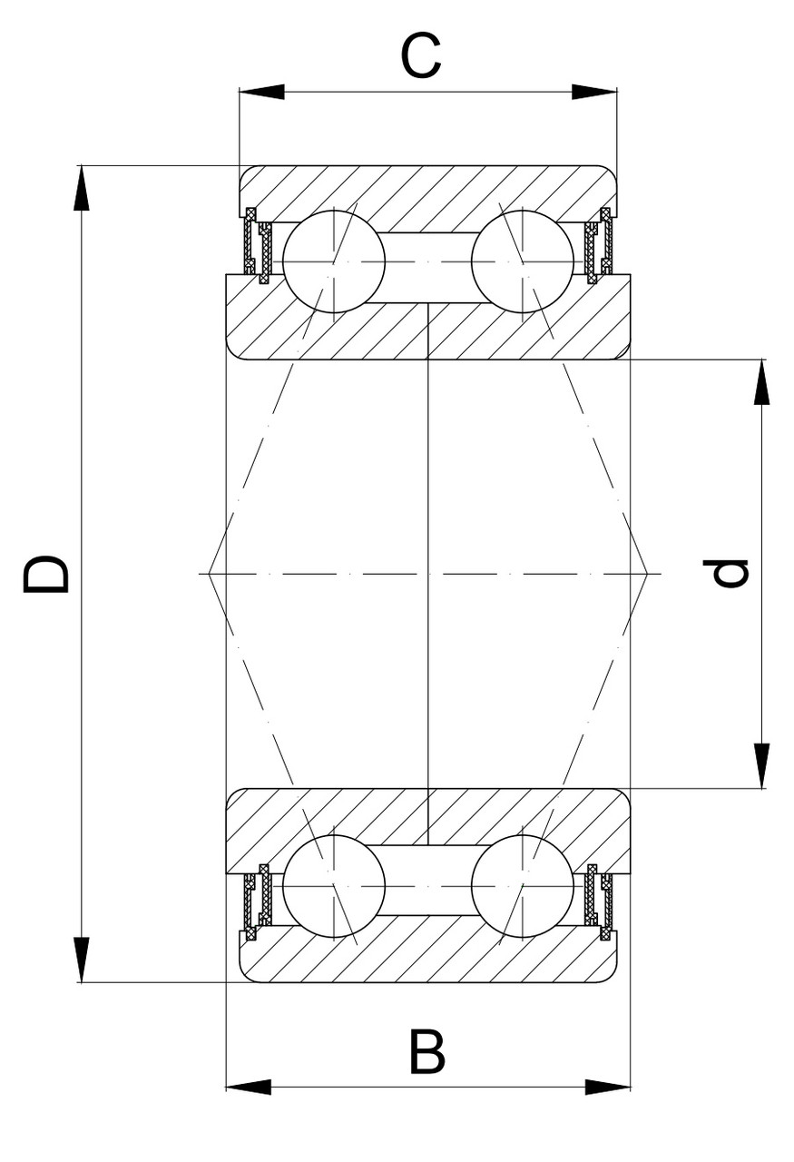 Technische Zeichnung DAC 42760038/35