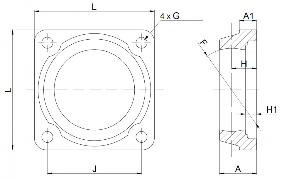 Technische Zeichnung MS308
