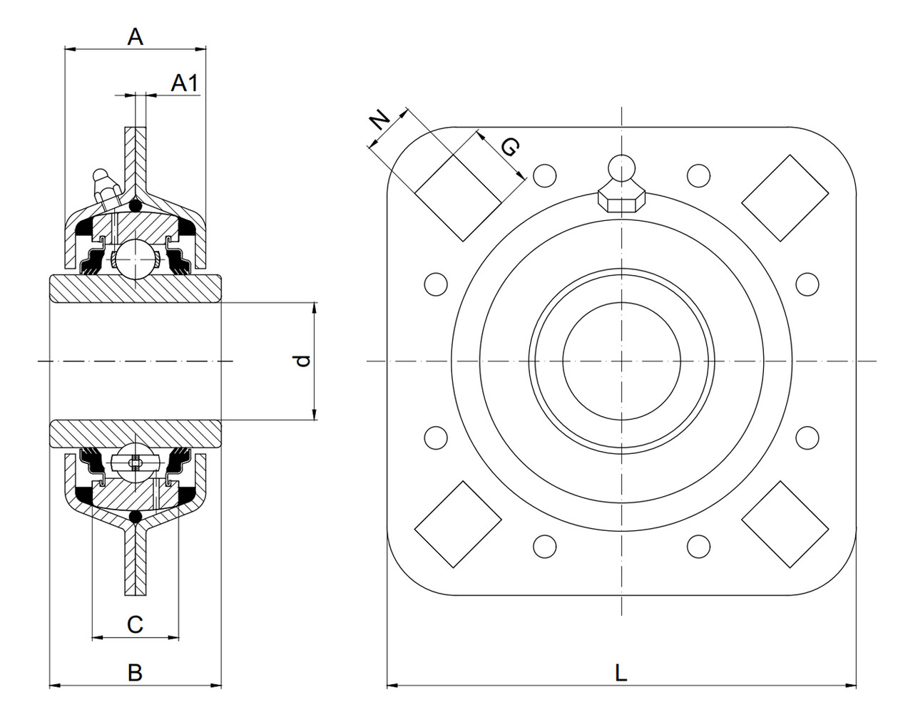 Technische Zeichnung ST491B/GW209PPB39