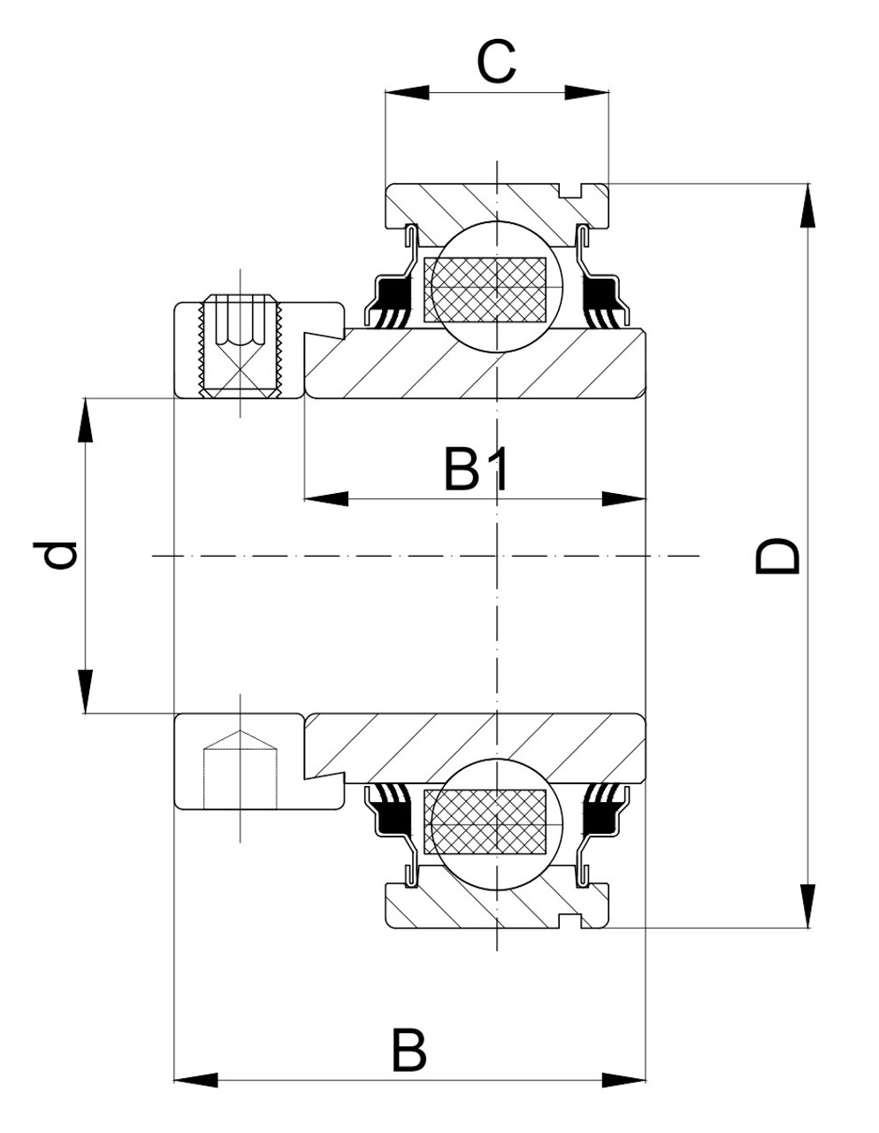 Technische Zeichnung CLY 308-108 3L