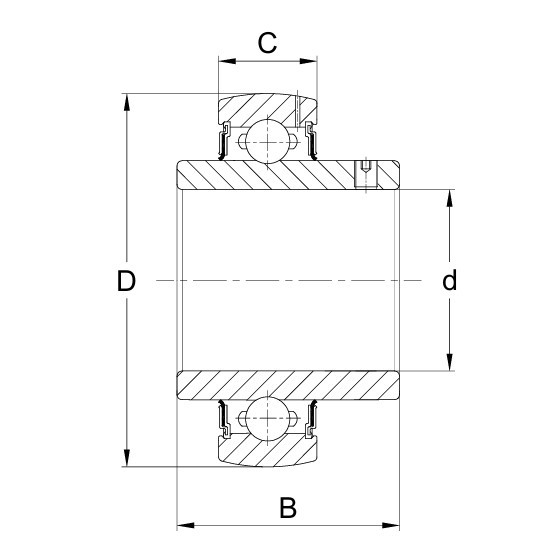 Technische Zeichnung UC 206 1F