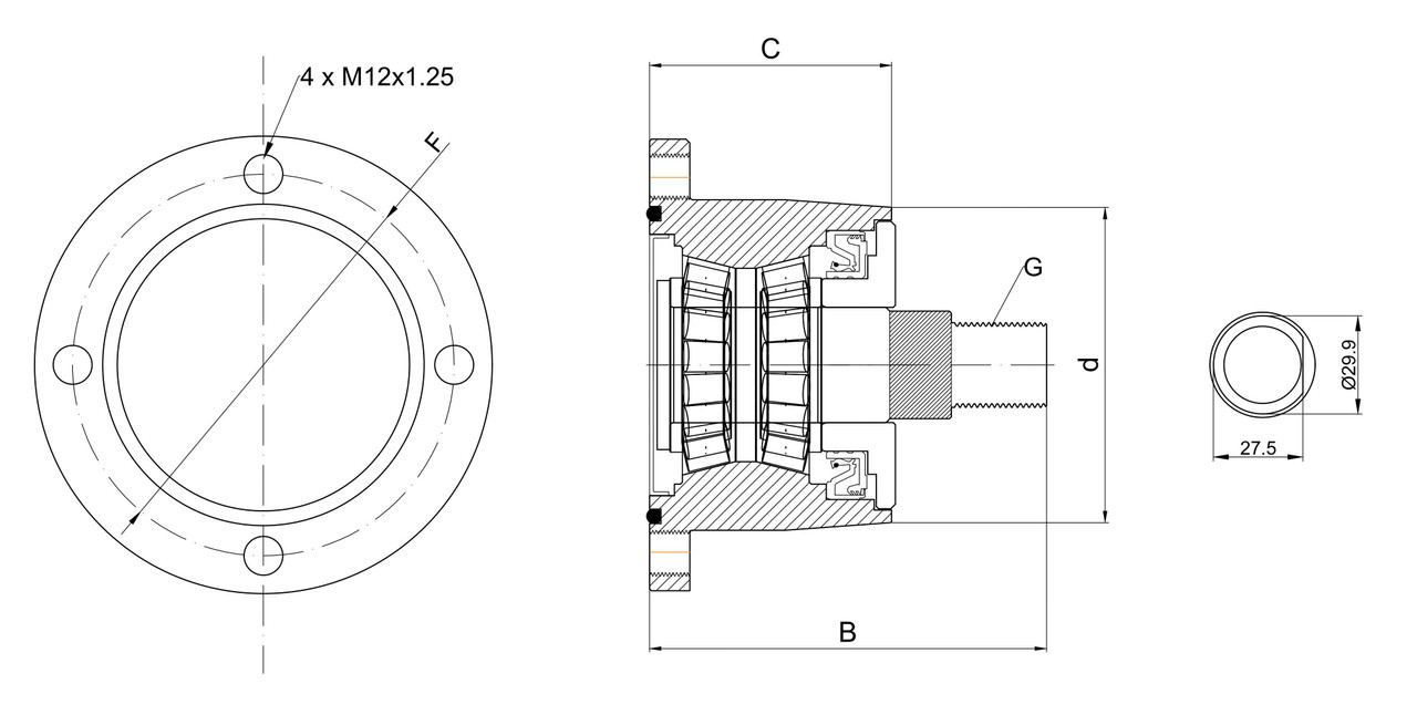 Technische Zeichnung ABH117-M24-B4 PREMIUM (BAA-0005)