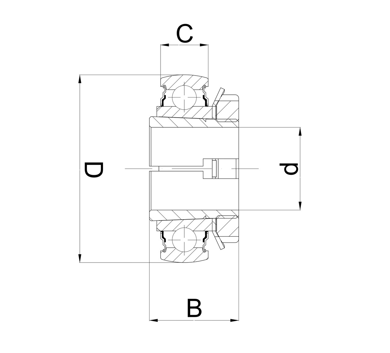 Technische Zeichnung UH 206/25 1L