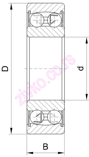 Technische Zeichnung 2206 2RS