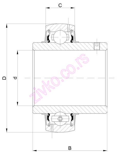 Technische Zeichnung LE 208-108 2F