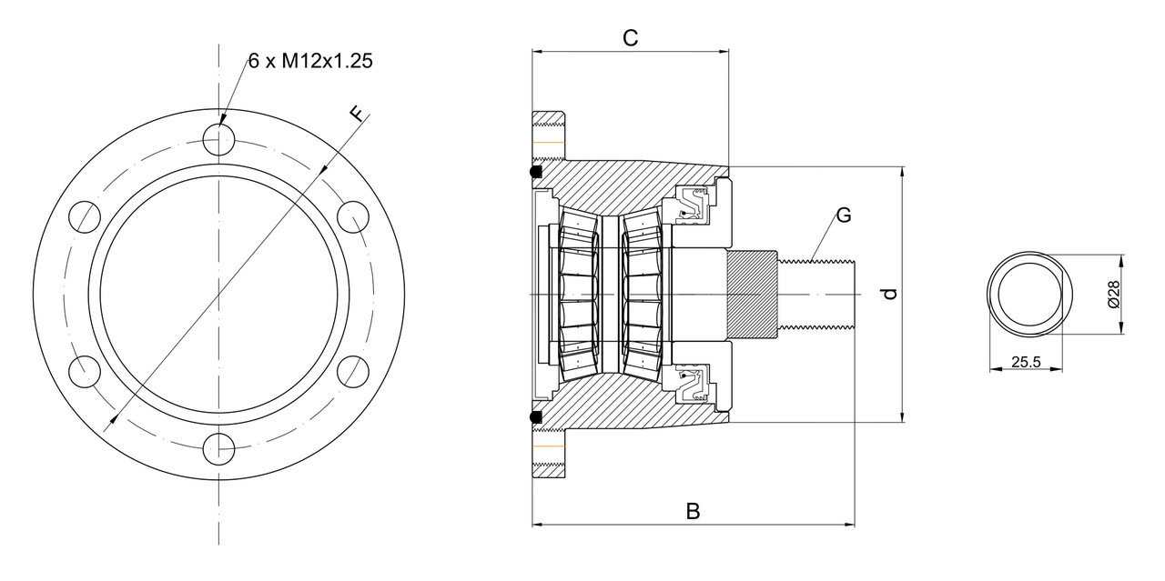 Technische Zeichnung ABH117-M22-B6 PREMIUM