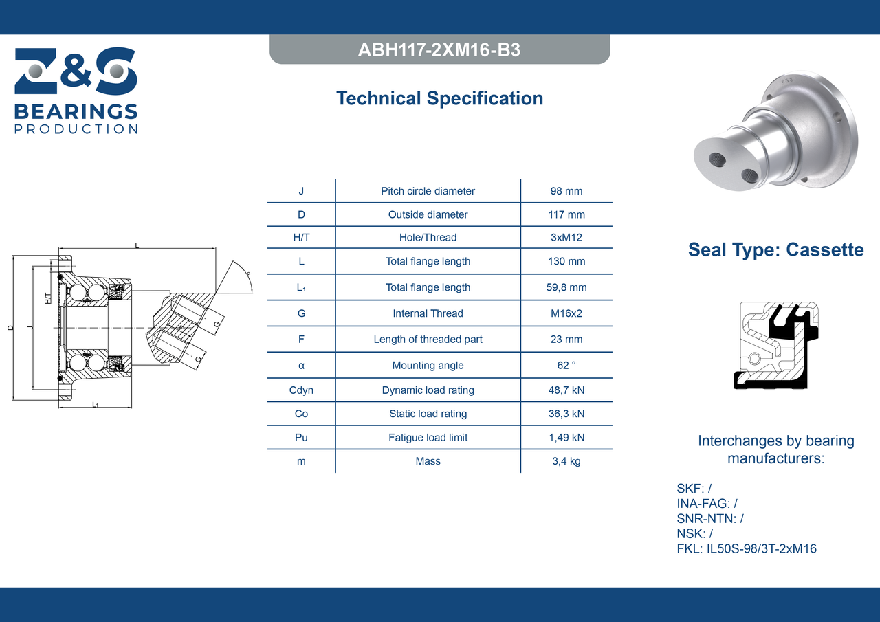 Agri hub ABH117-2XM16-B3 [Z&S]