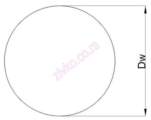 Technische Zeichnung 11.112 mm INOX AISI 420