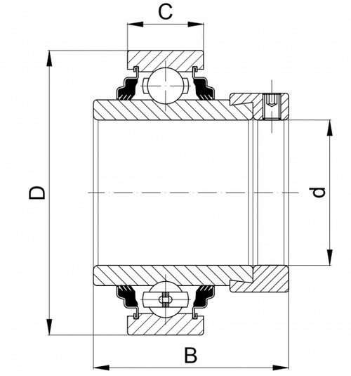 Technische Zeichnung LY 207-106 S 2T