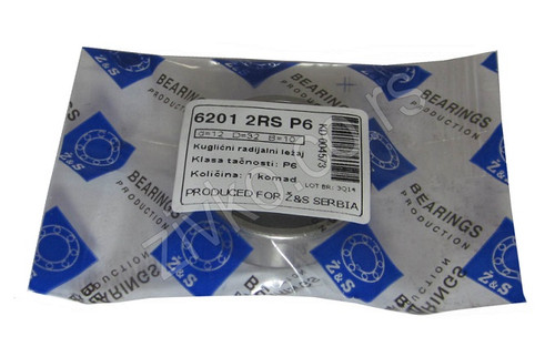 Rillenkugellager 6201 2RS P6 - 1