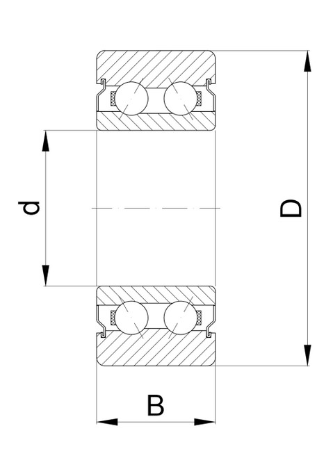 Technische Zeichnung LR 5202 NPP 2RS