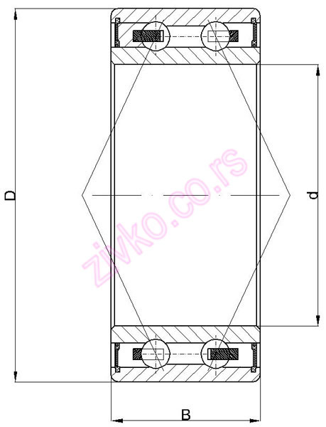 Technische Zeichnung ACB 35 x 52 x 22