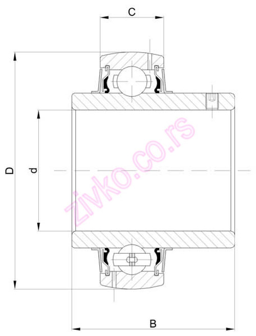 Technische Zeichnung LE 206-103 2F