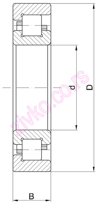 Technische Zeichnung NF 208 E
