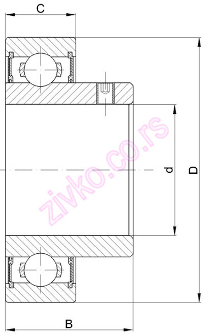 Technische Zeichnung CUE 207 1L