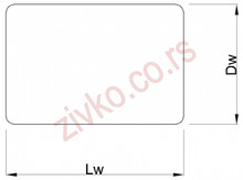 Technische Zeichnung 6 x 20 mm