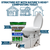 Nature’s Head composting toilet structure kit with installation components for tiny homes and off-grid use