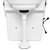 Close-up product view of the Nature’s Head® Through-the-Floor Urine Diverter Toilet with straight urine outlet for external tank connection.