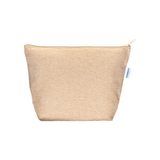 Beauty case in cotone riciclato 280 g/m2 con cerniera e soffietto alla base [24132] 