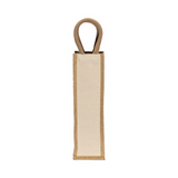 Borsa portabottiglia in juta e cotone da 280 gr/m2, con manici in corda [23409] 