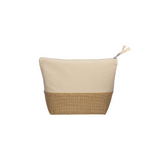 Beauty case in cotone 280 g/m2, con base in juta [22127] 