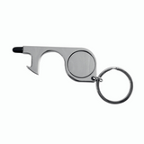 Portachiavi in metallo (nickel free) con: funzione no-touch per ascensore, pos, bancomat [21901] 