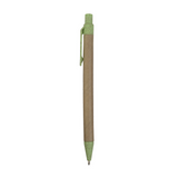 Penna a scatto  in carta riciclata con dettagli  in  paglia di grano (50%) PP (50%) [20805] 